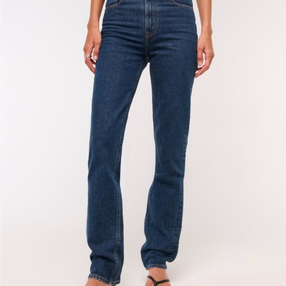 Abercrombie & Fitch Women's ‘90s Straight Ultra High Rise Classic Jeans 29 8S - Picture 8 of 9